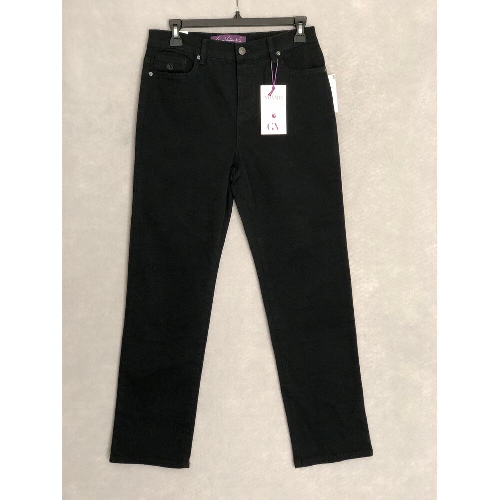 Gloria Vanderbilt Amanda Original Slimming Jeans Black Women's 12P NEW